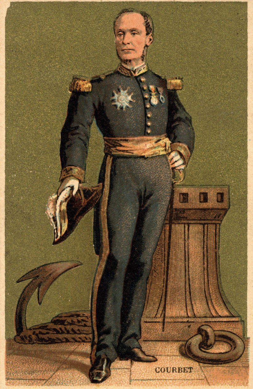Retrato de Amédée Anatole Courbet. Almirante francês (1827 -1885). de Unknown artist