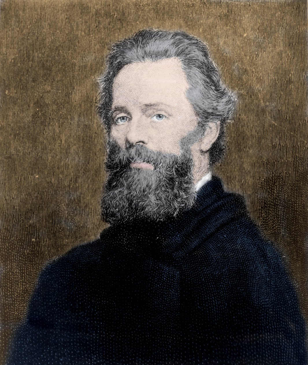 Retrato do poeta e romancista americano Herman Melville (1819-1891). de Unknown artist