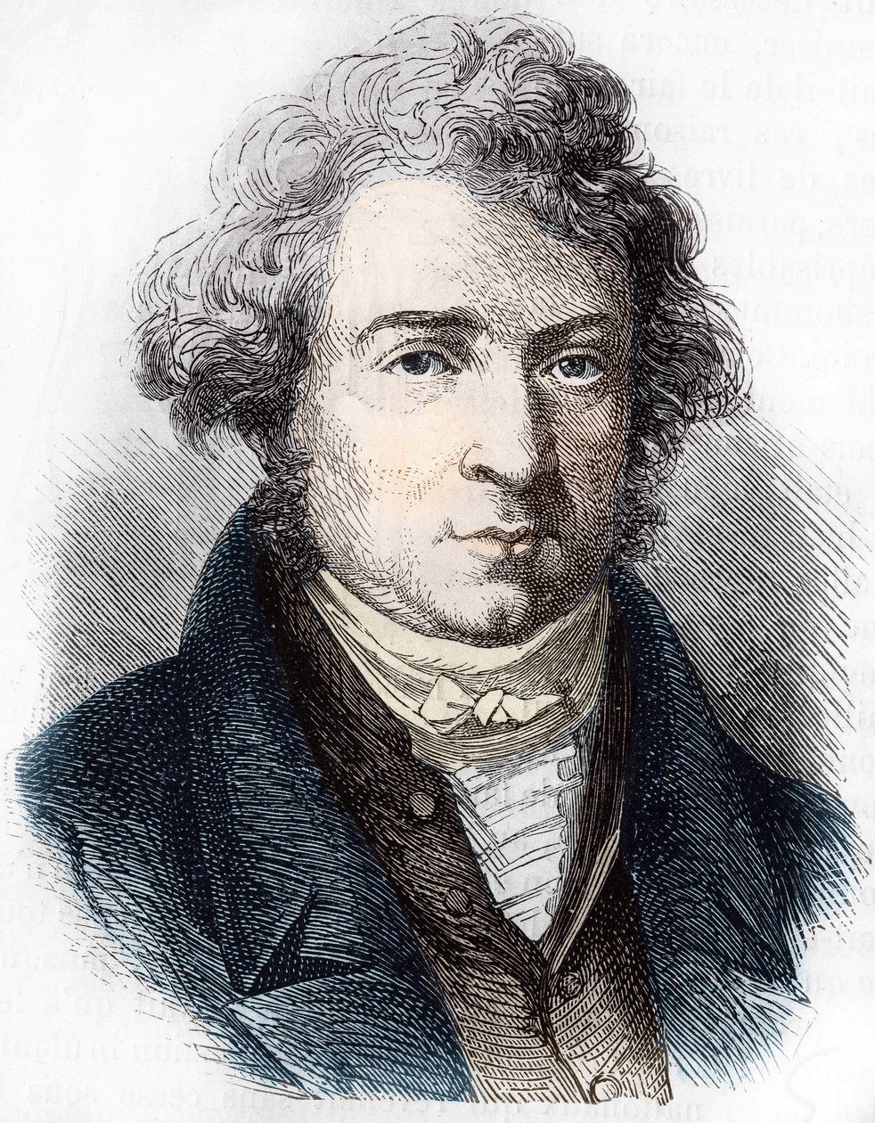 Retrato de André Marie Ampère (1775 - 1836) físico francês. de Unknown artist