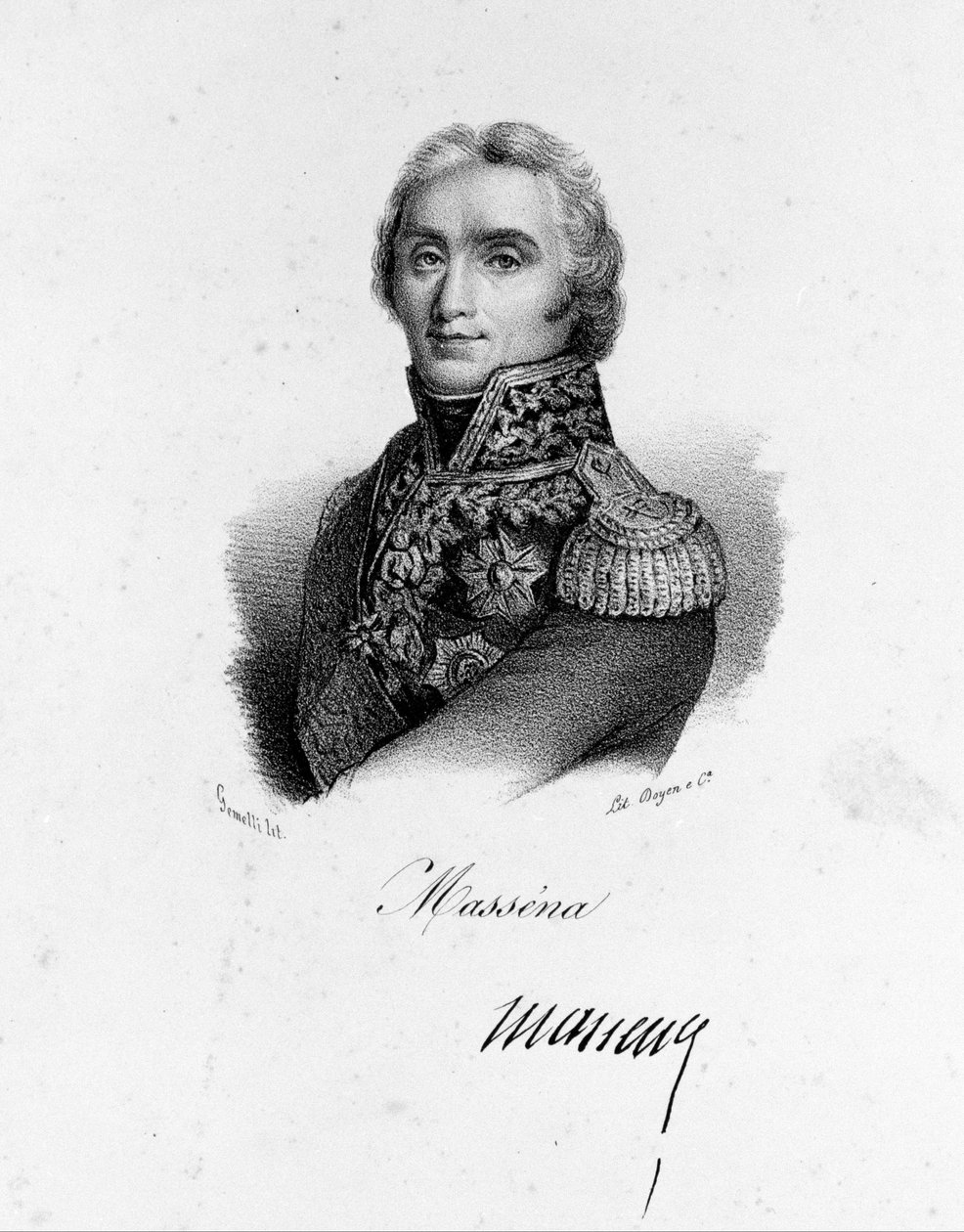 Retrato de André Massena (1756 - 1817), Marechal de França. de Unknown artist