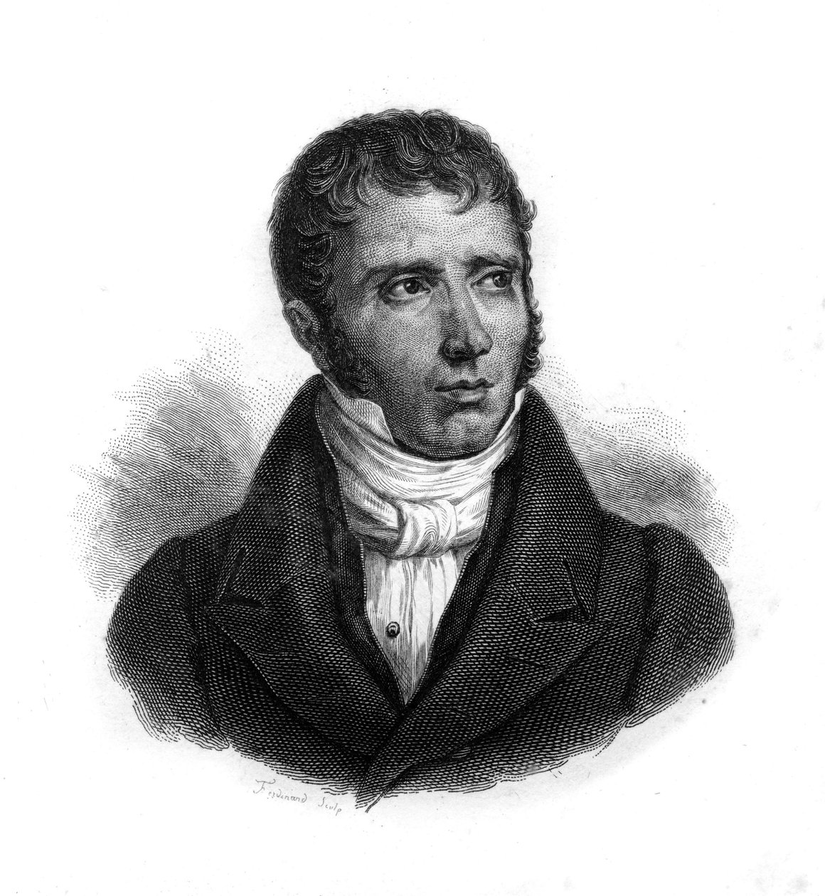 Retrato de Andre Marie Jean Jacques (Jean-Jacques) Dupin (1783-1865) (Dupin aine), magistrado e político francês, gravura do século XIX de Unknown artist