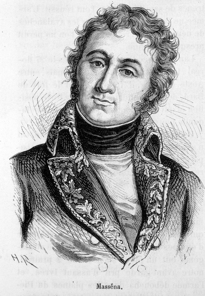 Retrato de Andre Massena (1756-1817), marechal da França. de Unknown artist
