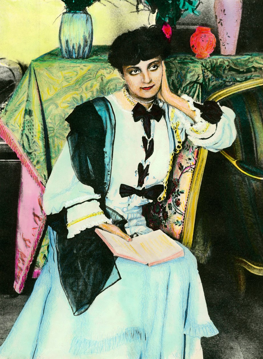 Retrato de Anna Mathieu de Noailles (Anna de Noailles) (1876 - 1933) mulher de letras. de Unknown artist