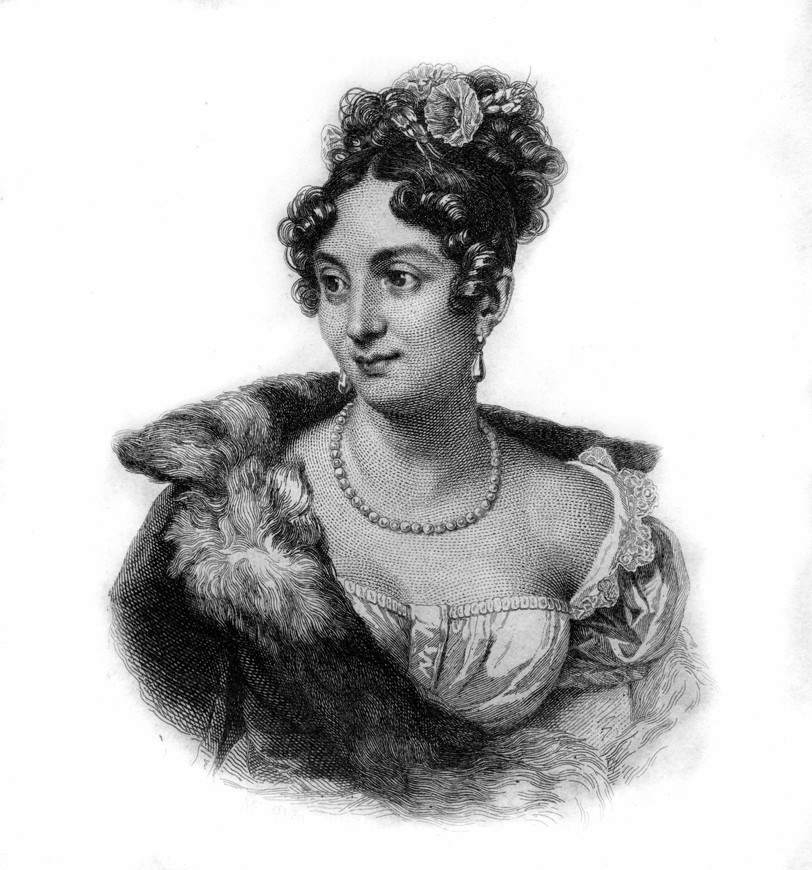 Retrato de Anne Boutet, dit Mademoiselle Mars (1779 - 1847), atriz francesa de Unknown artist