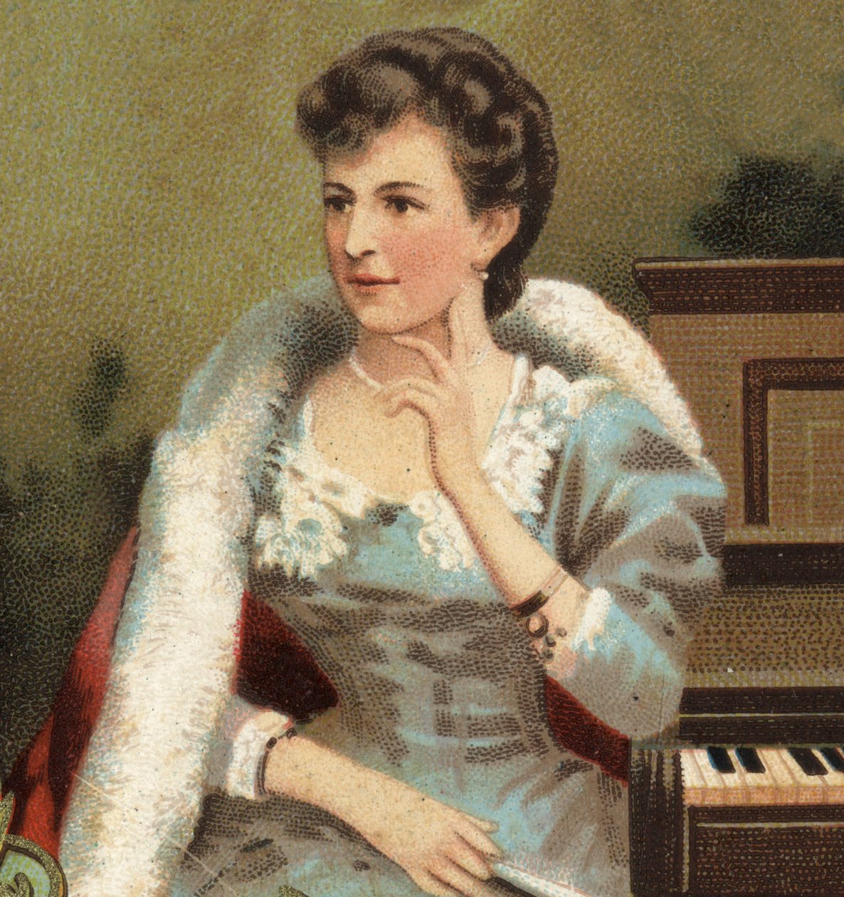 Retrato de Annette Essipoff [Anna Essipova], pianista russa [1851-1914]. de Unknown artist