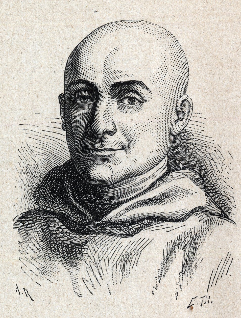 Retrato de Antoine Christophe Gerle (1736-1801) religioso francês. de Unknown artist