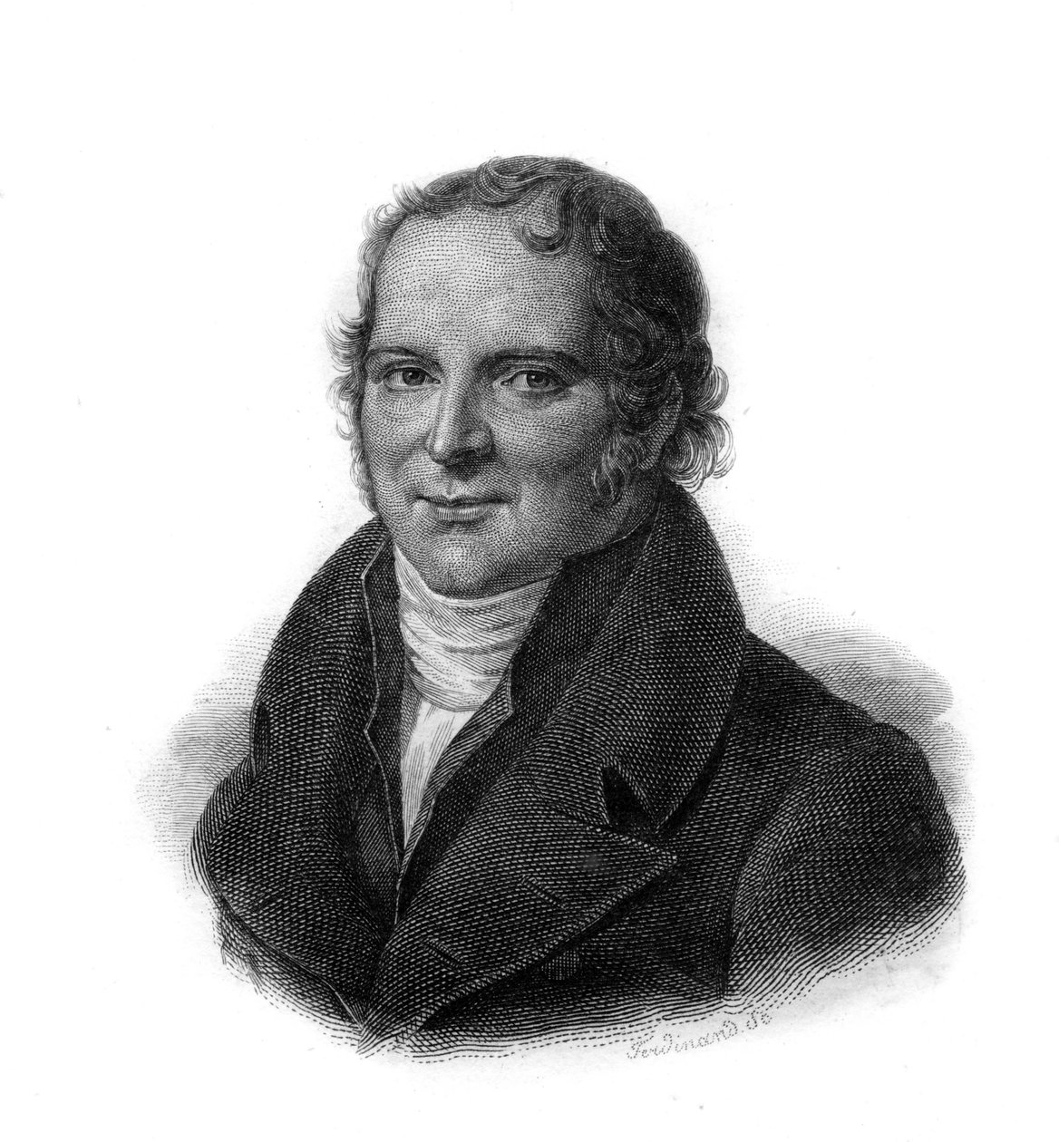Retrato de Antoine François, Conde de Fourcroy (1755 - 1809) Químico, naturalista, médico, gravura do século XIX de Unknown artist