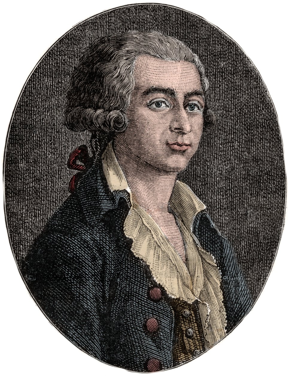 Retrato de Antoine Joseph Gorsas (1752-1793) Jornalista e político francês - Antoine-Joseph Gorsas de Unknown artist