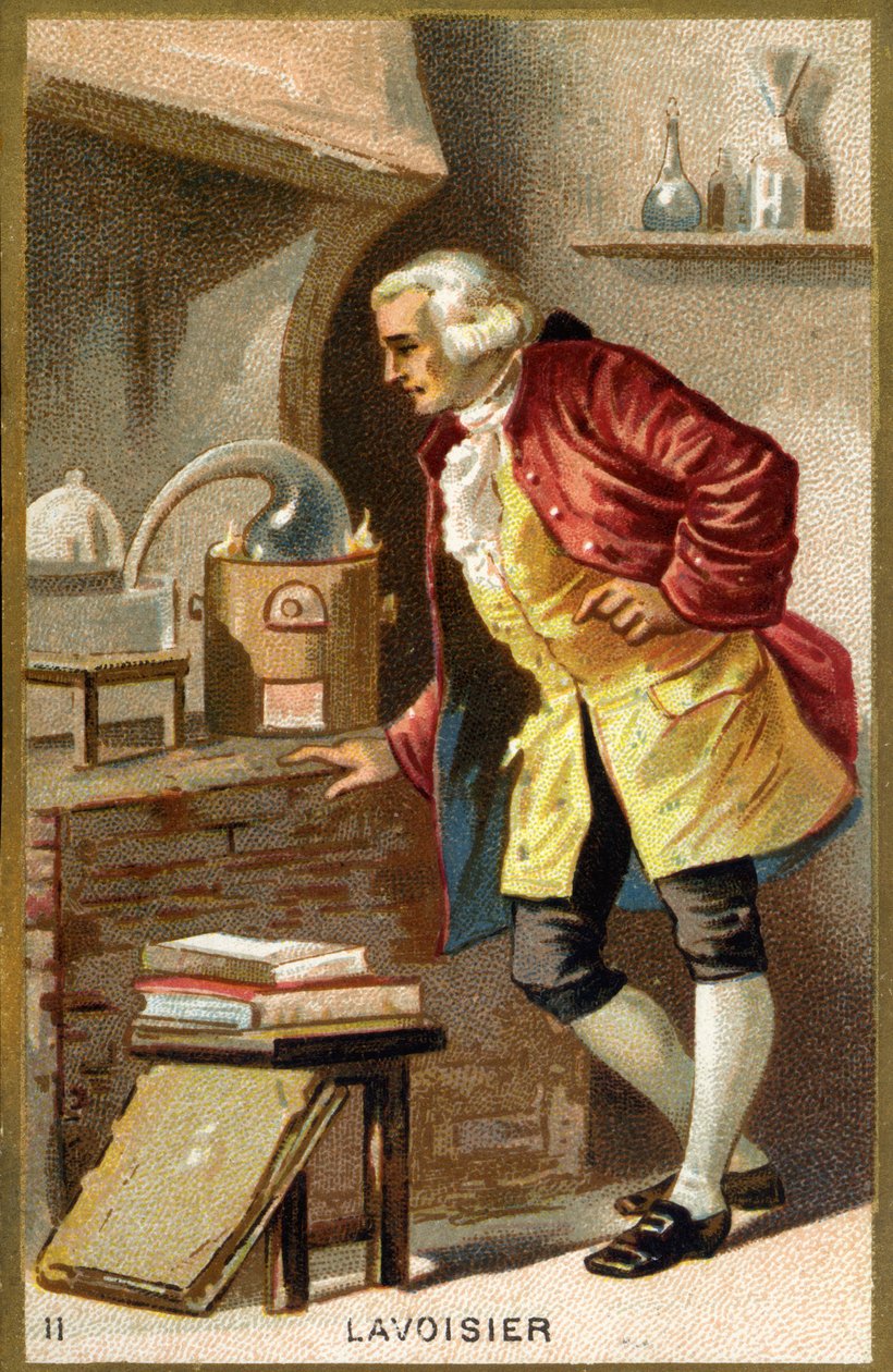 Retrato de Antoine Laurent de Lavoisier (1743 - 1794), químico francês. de Unknown artist