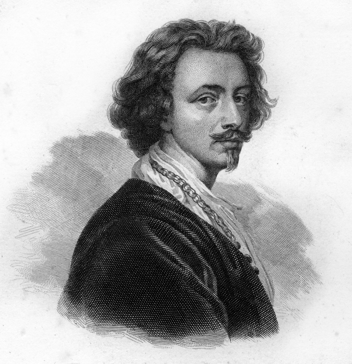 Retrato de Anton (Antoon ou Anthony) van Dyck, pintor e gravador flamengo (1599-1641) de Unknown artist