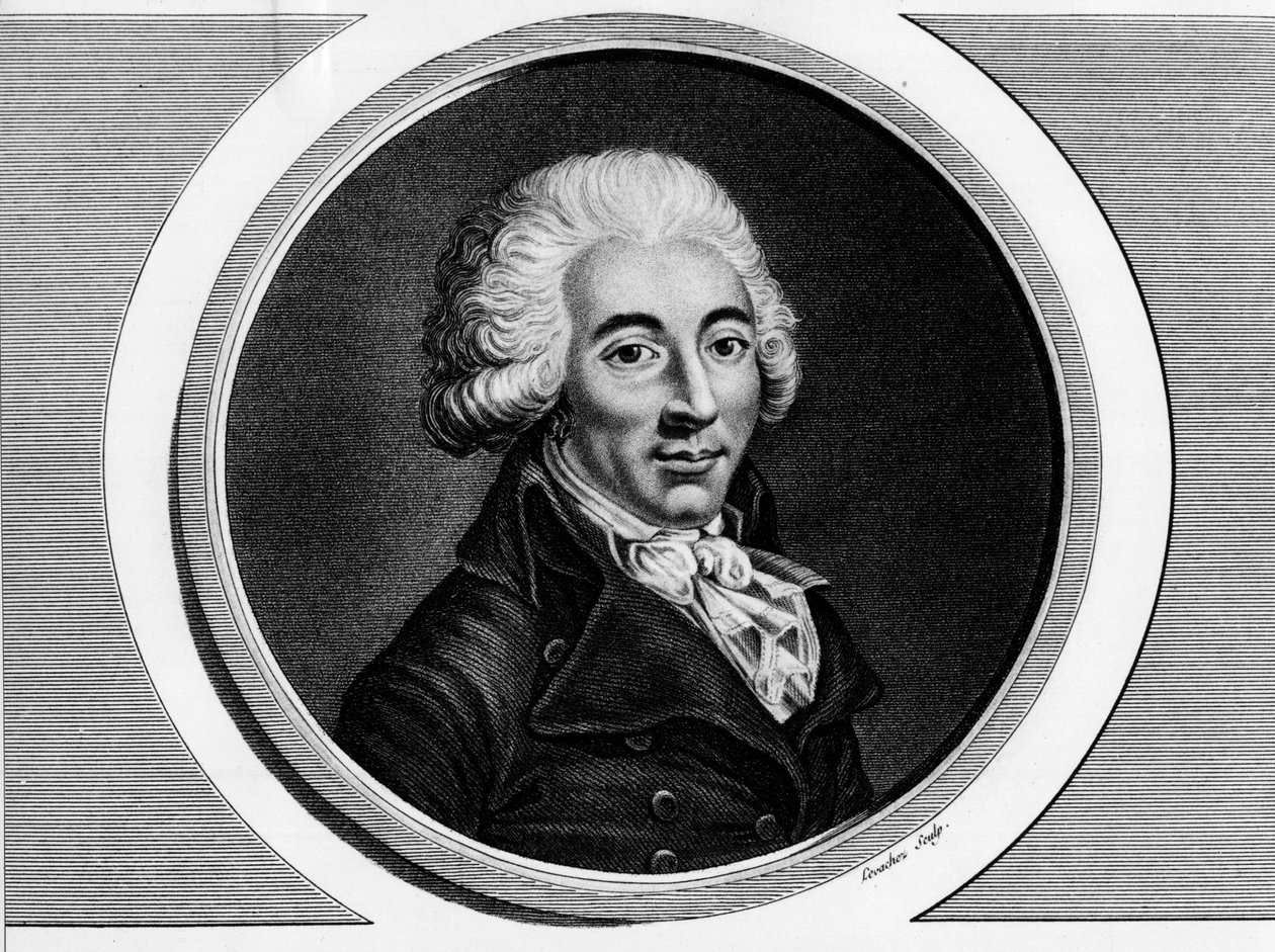Retrato do depoimento de Armand Gensonne (1758 - 1793) da convenção. Gravura em "Colecção completa de pinturas históricas da revolução francesa, em três volumes". 1804. de Unknown artist