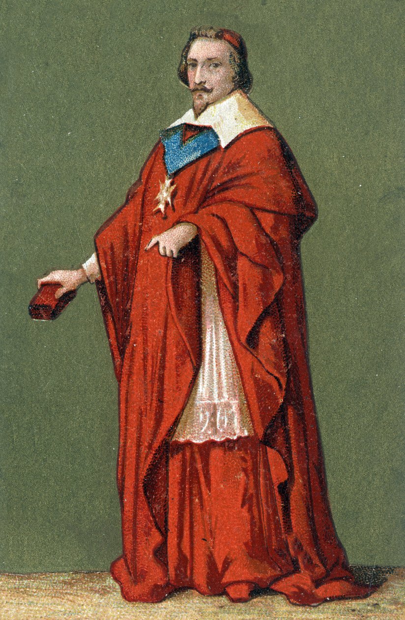 Retrato de Armand Jean Du Plessis, Cardeal de Richelieu (1585 - 1642) de Unknown artist