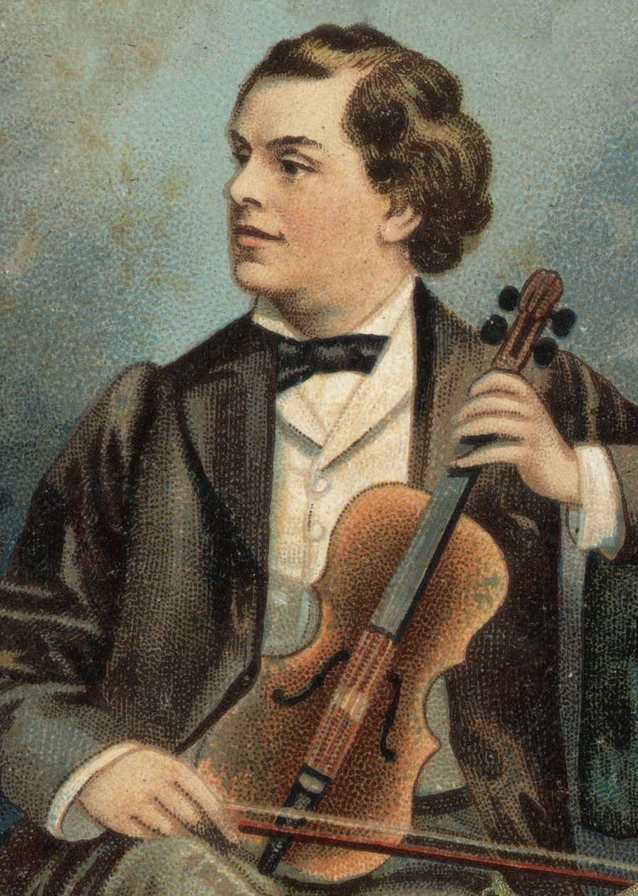 Retrato de August Wilhemj, violinista alemão (1845-1908). de Unknown artist