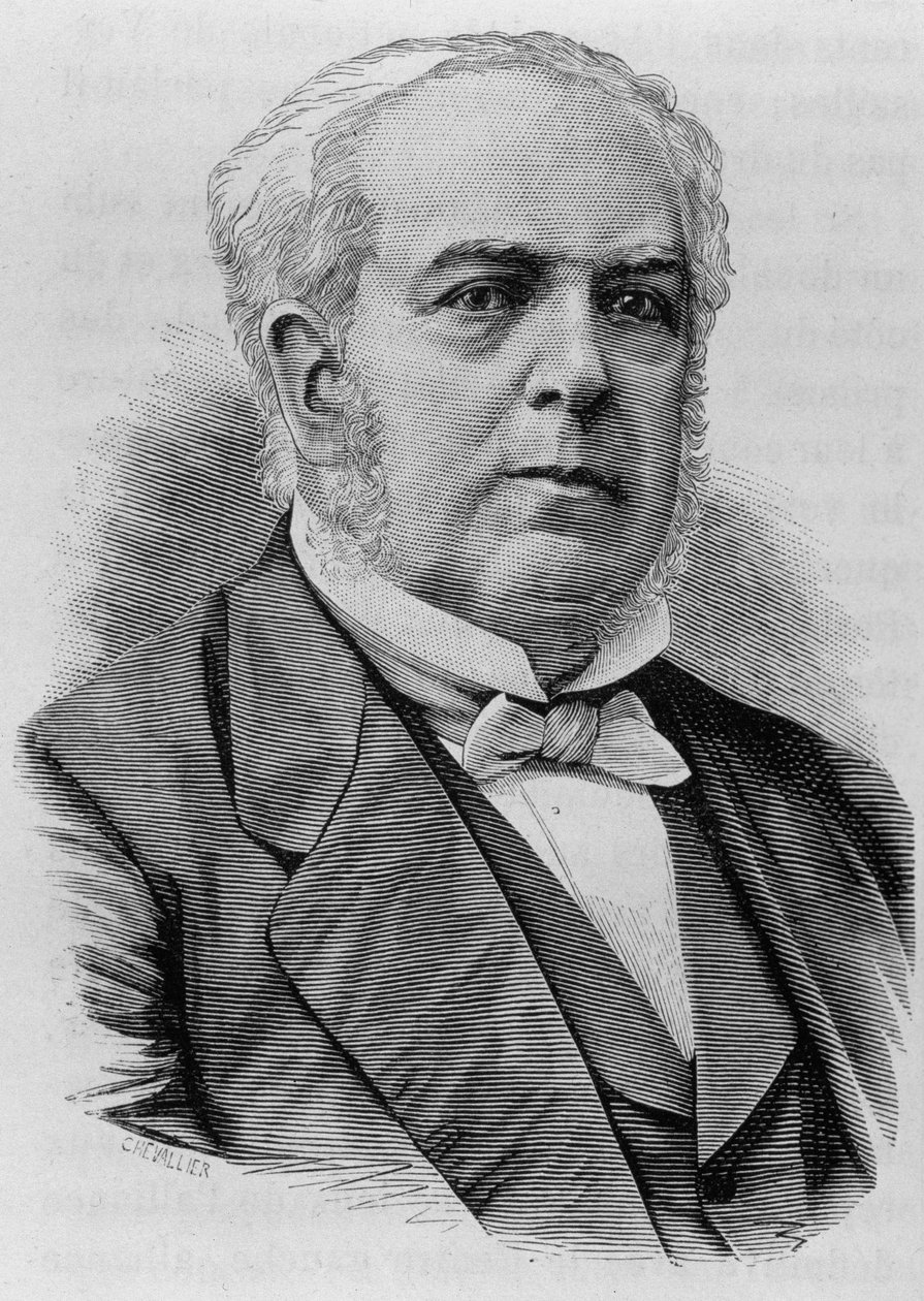 Retrato de Auguste Casimir-Périer (1811 - 1876). Gravura do final do século XIX em "Histoire de France" de H. Martin. de Unknown artist