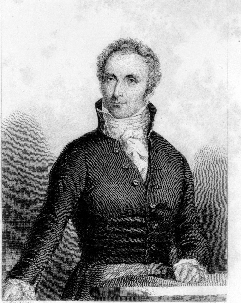 Retrato de Auguste Casimir Perier (1811 - 1876) Político francês - gravura - em “L&39;Histoire de France” de Henri Martin de Unknown artist