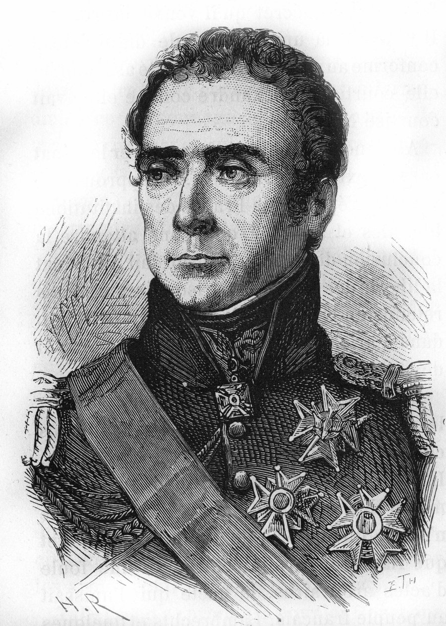 Retrato de Auguste Frederic Louis (Auguste-Frederic-Louis) por Viesse de Marmont (1774-1852), Duque de Raguse, marechal da França. de Unknown artist