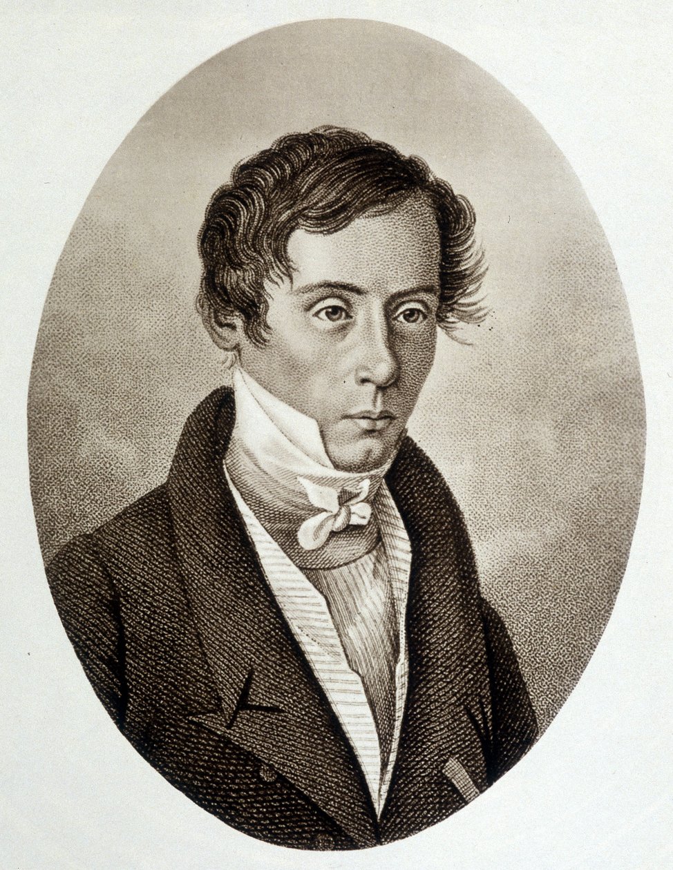 Retrato de Augustin Fresnel (1788-1827), físico francês. de Unknown artist