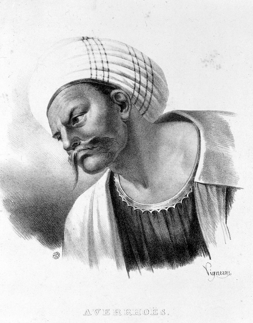 Retrato de Averroes (1126 - 1198). de Unknown artist