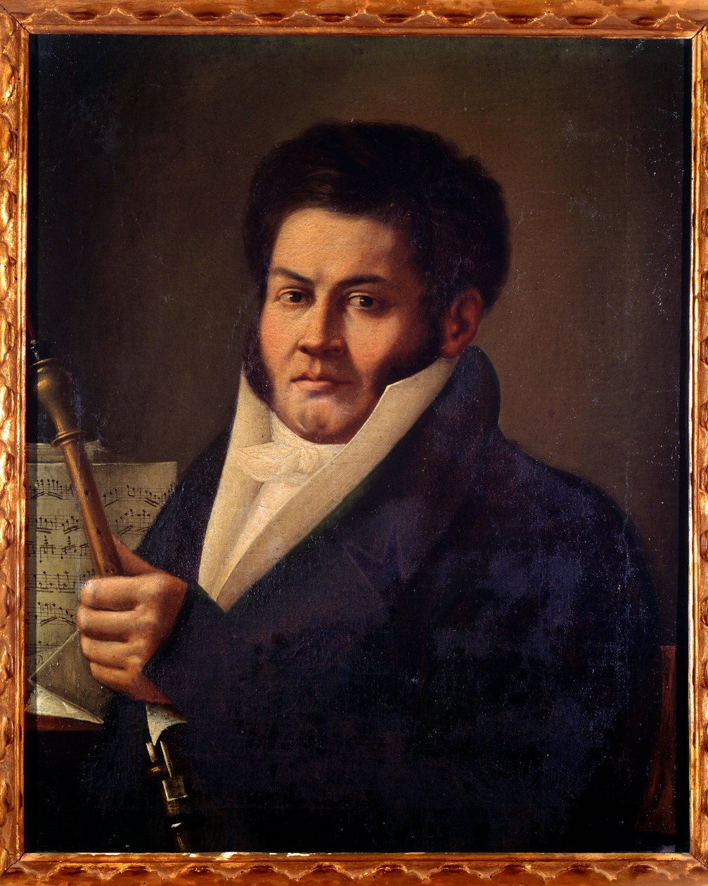 Retrato de Baldassare Centroni, oboísta italiano (pintura de Unknown artist