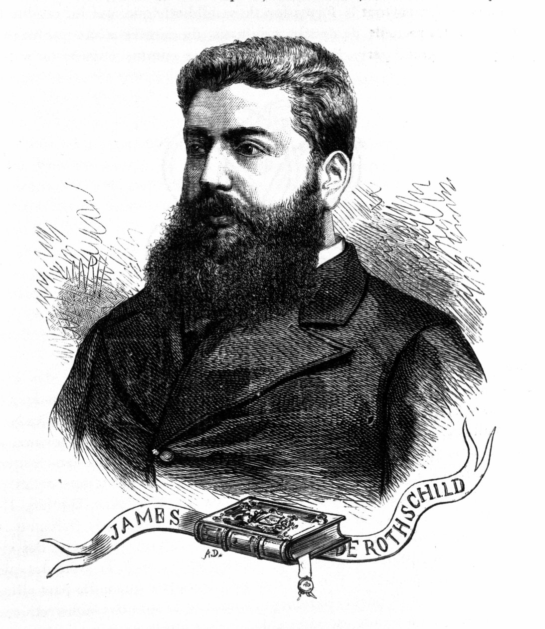 Retrato do Barão Edmond James de Rothschild. (1845 - 1934). de Unknown artist