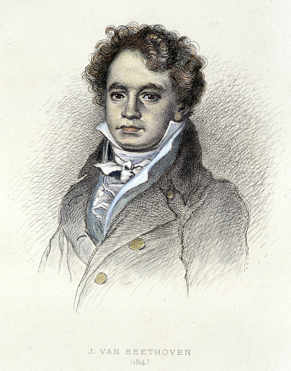 Retrato de Beethoven (1814) - gravura de Unknown artist