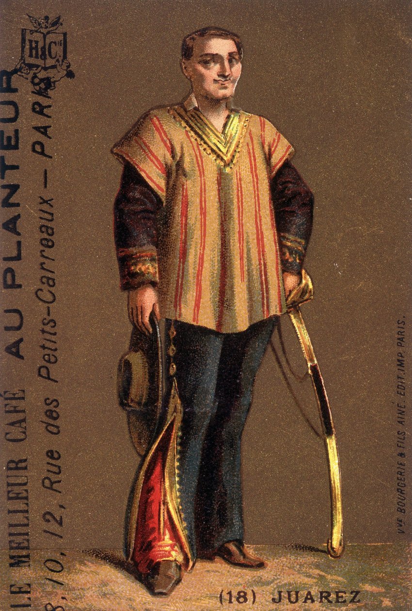 Retrato de Benito Juarez (1806-1872), político mexicano. de Unknown artist