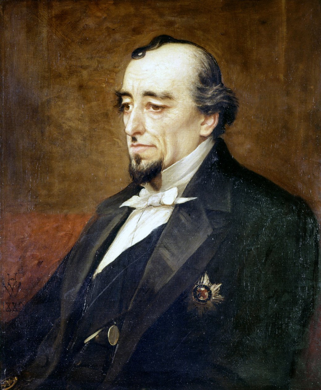 Retrato de Benjamin Disraeli (Lord Beaconsfield de Unknown artist