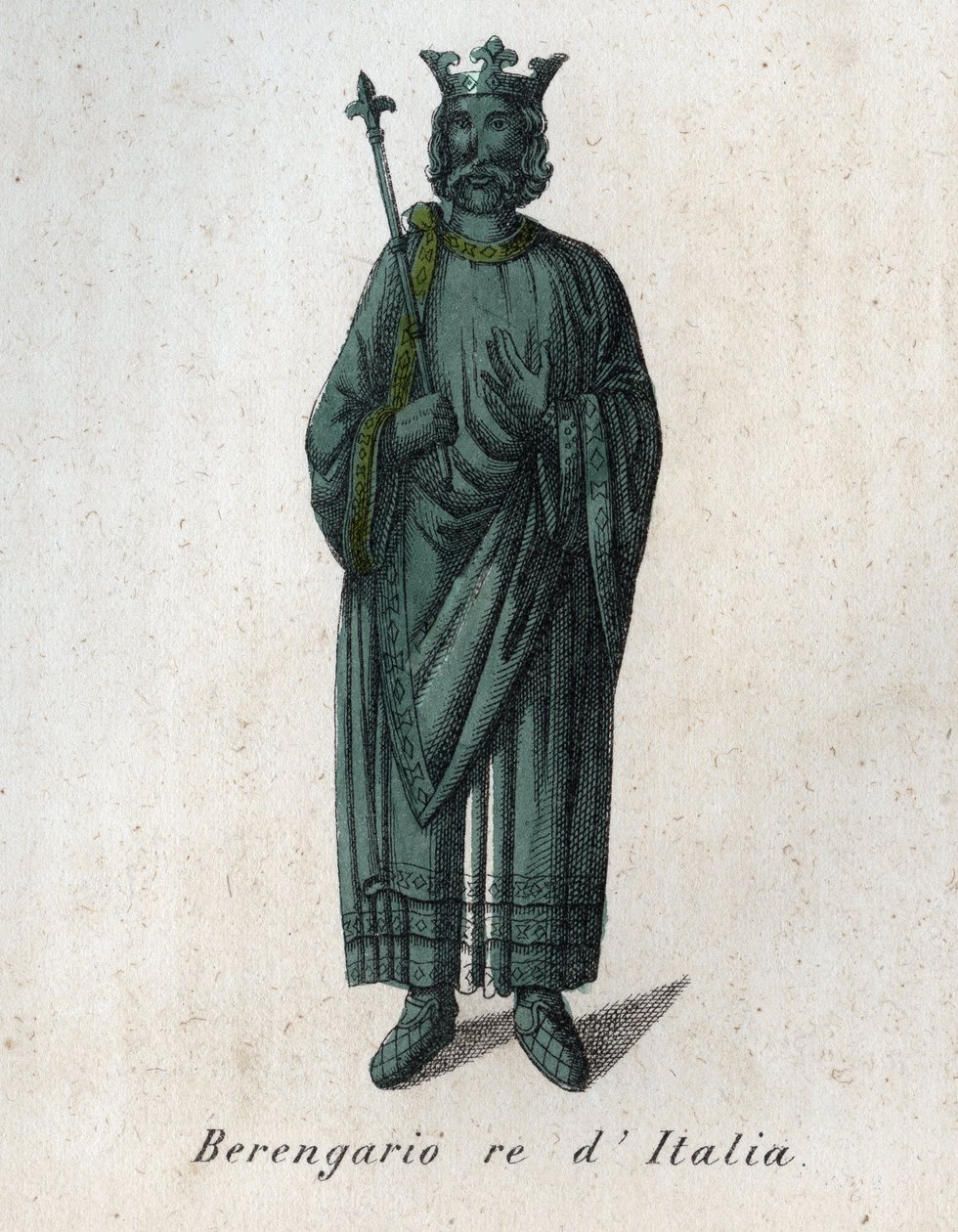 Retrato de Berengar II rei da Itália (900-966) - Berenger II ou ou Berenger d