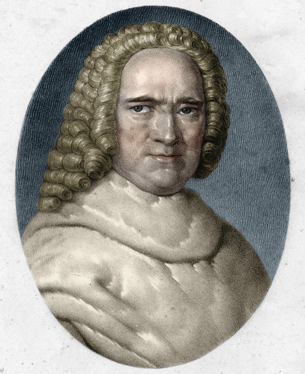 Retrato de Bernard de Jussieu (1699-1777), botânico francês. de Unknown artist