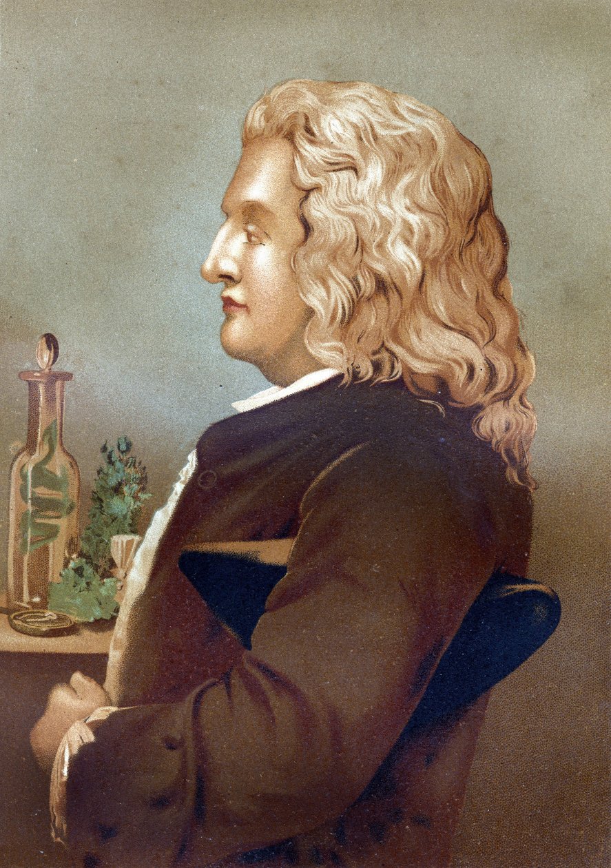 Retrato de Bernard de Jussieu (1699-1777), botânico francês. de "La Ciencia y sus Hombres par Louis Figuier". Barcelona 1881 de Unknown artist