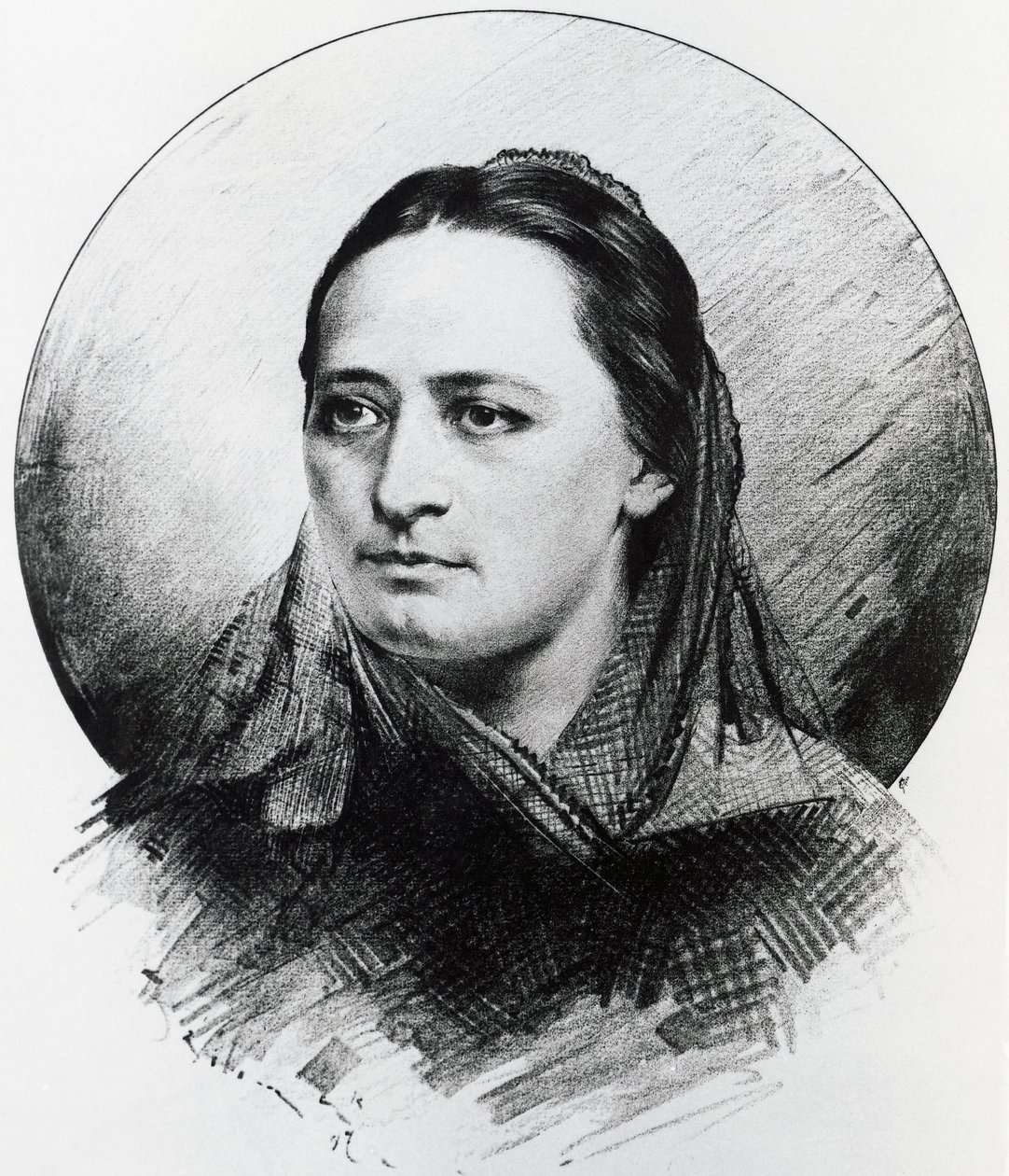 Retrato de Bozena Nemcova de Unknown artist