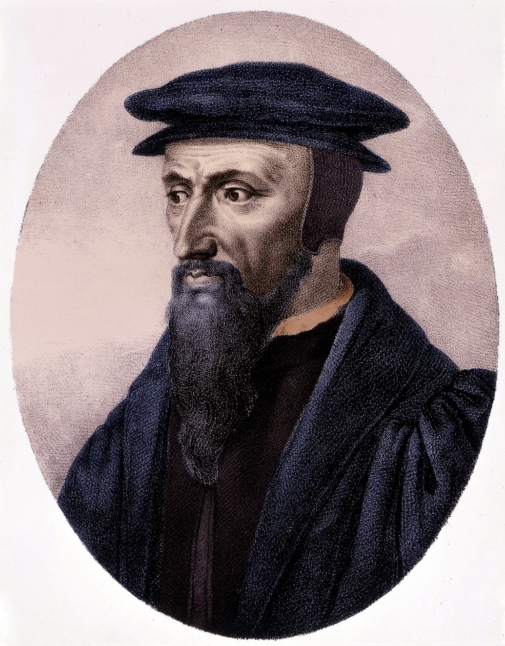 Retrato de Calvino (1509-1564). de Unknown artist