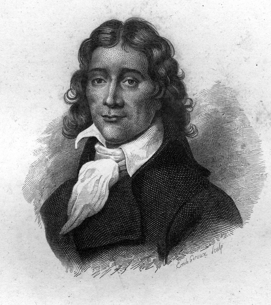Retrato de Camille Desmoulins (1760-1794), publicista e político francês, gravura do século 19 de Unknown artist