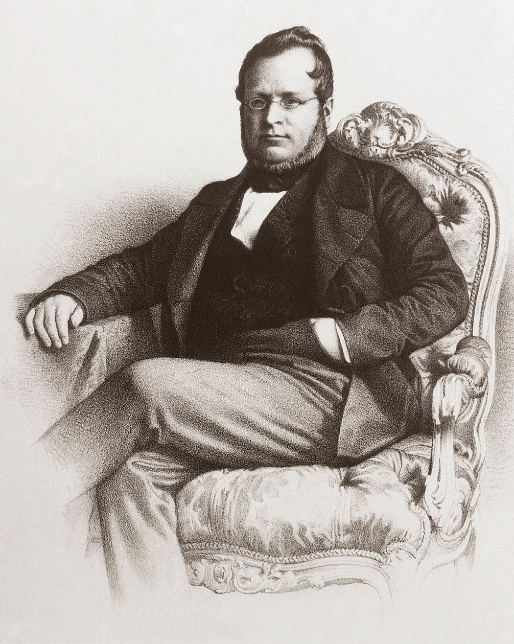 Retrato de Camillo Benso, Conde de Cavour (1810 - 1861) - Retrato de Camillo Benso, Conde de Cavour (1810-1861). de Unknown artist