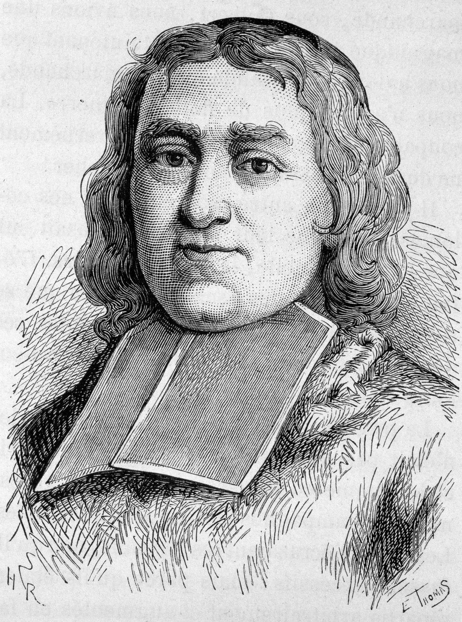 Retrato do Cardeal Fleury (1653 - 1743) (André Hercule de Fleury). Gravura do final do século XIX em "Histoire de France" de H. Martin. de Unknown artist