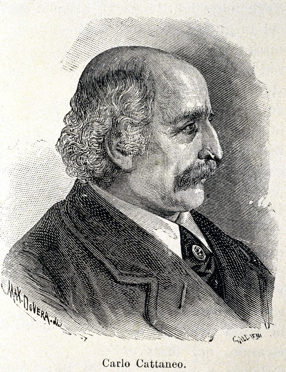 Retrato de Carlo Cattaneo (1801-1869) de Unknown artist