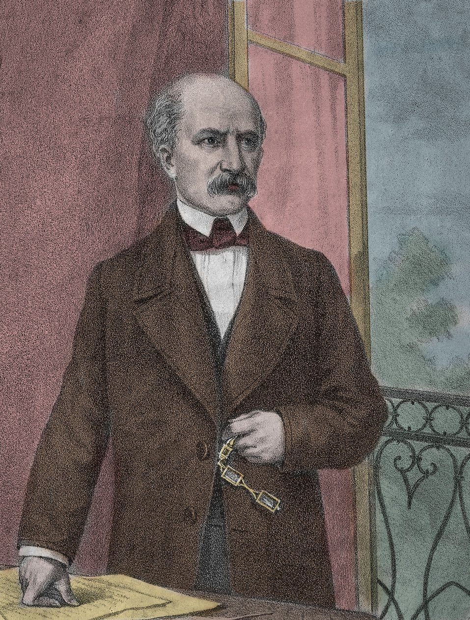 Retrato de Carlo Cattaneo (1801-1869), patriota italiano, filósofo - Retrato do patriota, filósofo, pensador político Carlo Cattaneo (1801-1869) de Unknown artist