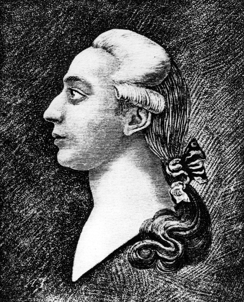 Retrato de Casanova. Gravura do século XIX. de Unknown artist