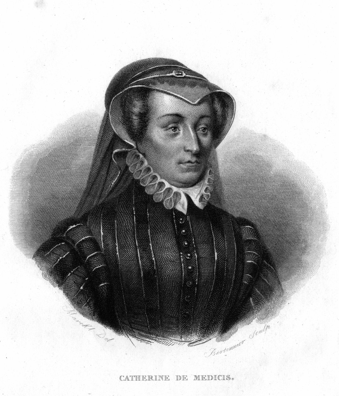 Retrato de Catherine de Medici (Caterina de Medici) (1519 - 1589). de Unknown artist