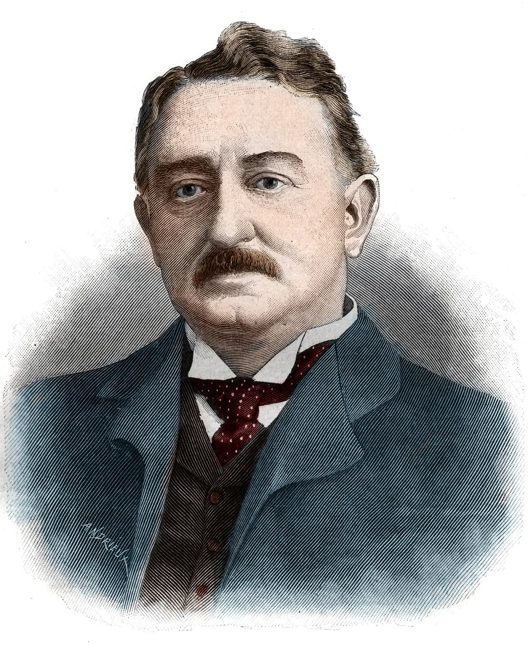 Retrato de Cecil John Rhodes (1853-1902) Empresário britânico e administrador colonial. de Unknown artist