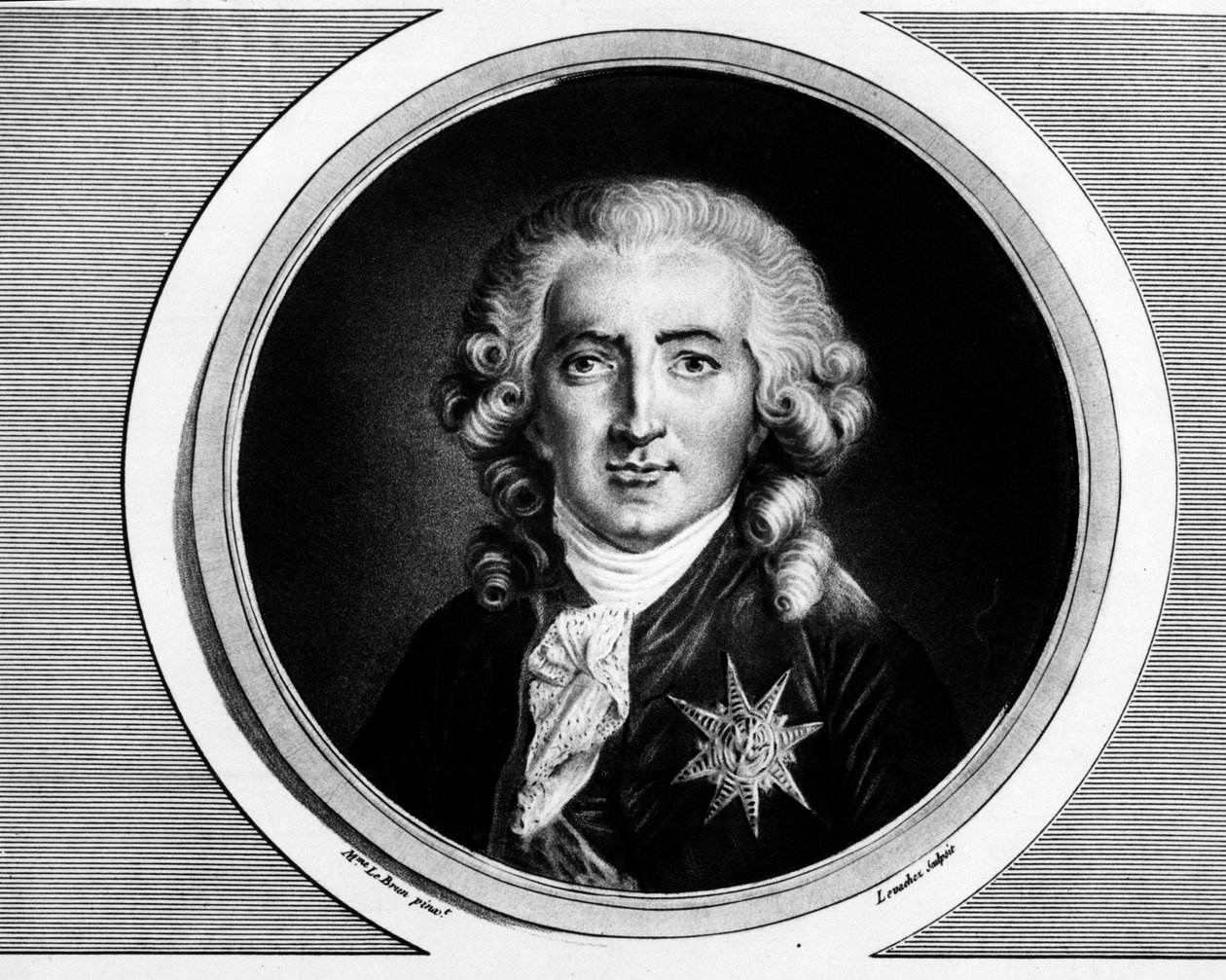 Retrato de Charles Alexandre de Calonne (1734-1802). Gravura em "Colecção completa de pinturas históricas da revolução francesa, em três volumes". 1804. de Unknown artist