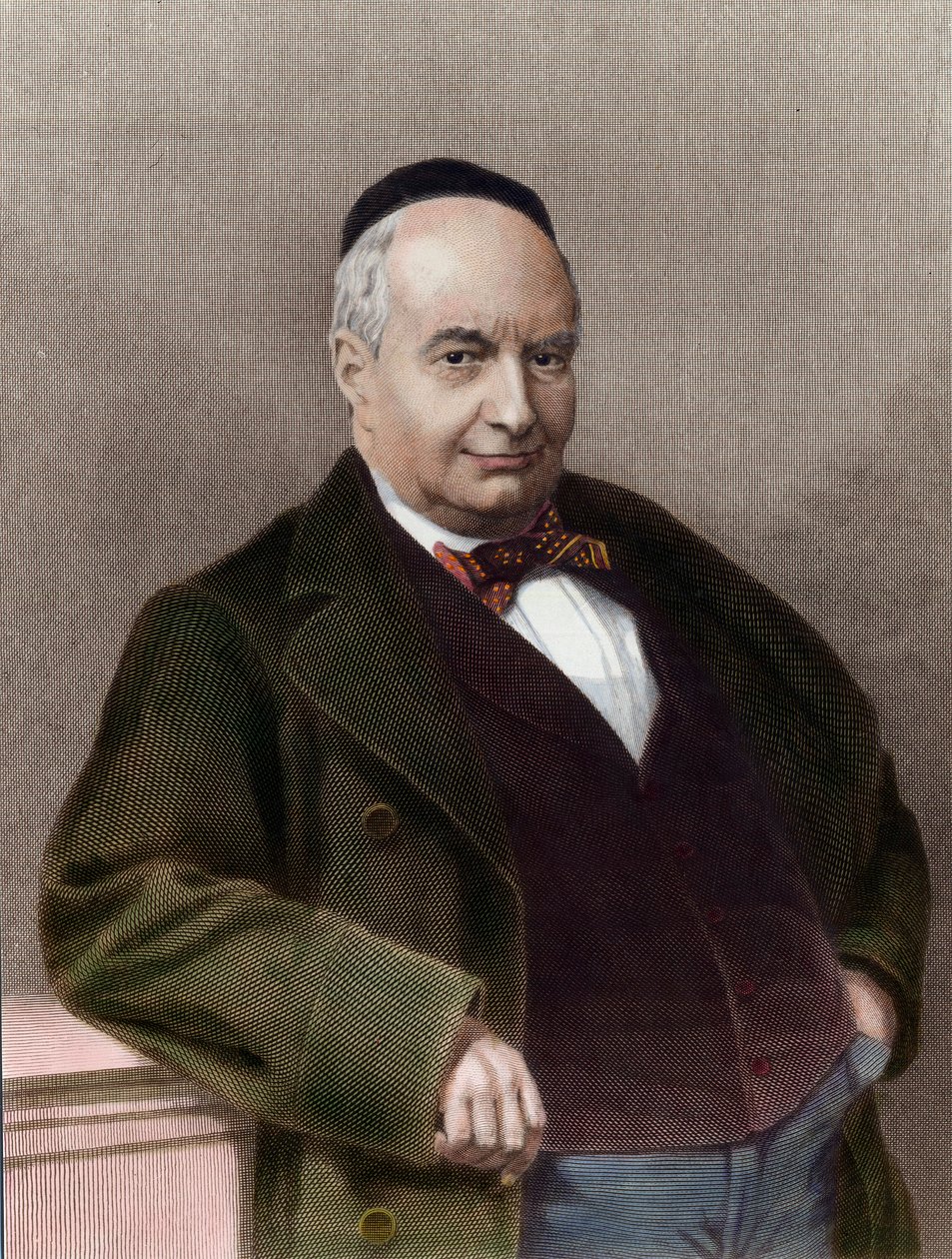 Retrato de Charles Auguste Sainte Beuve (1804-1869), escritor francês. Gravura do século XIX. Coleção particular. de Unknown artist