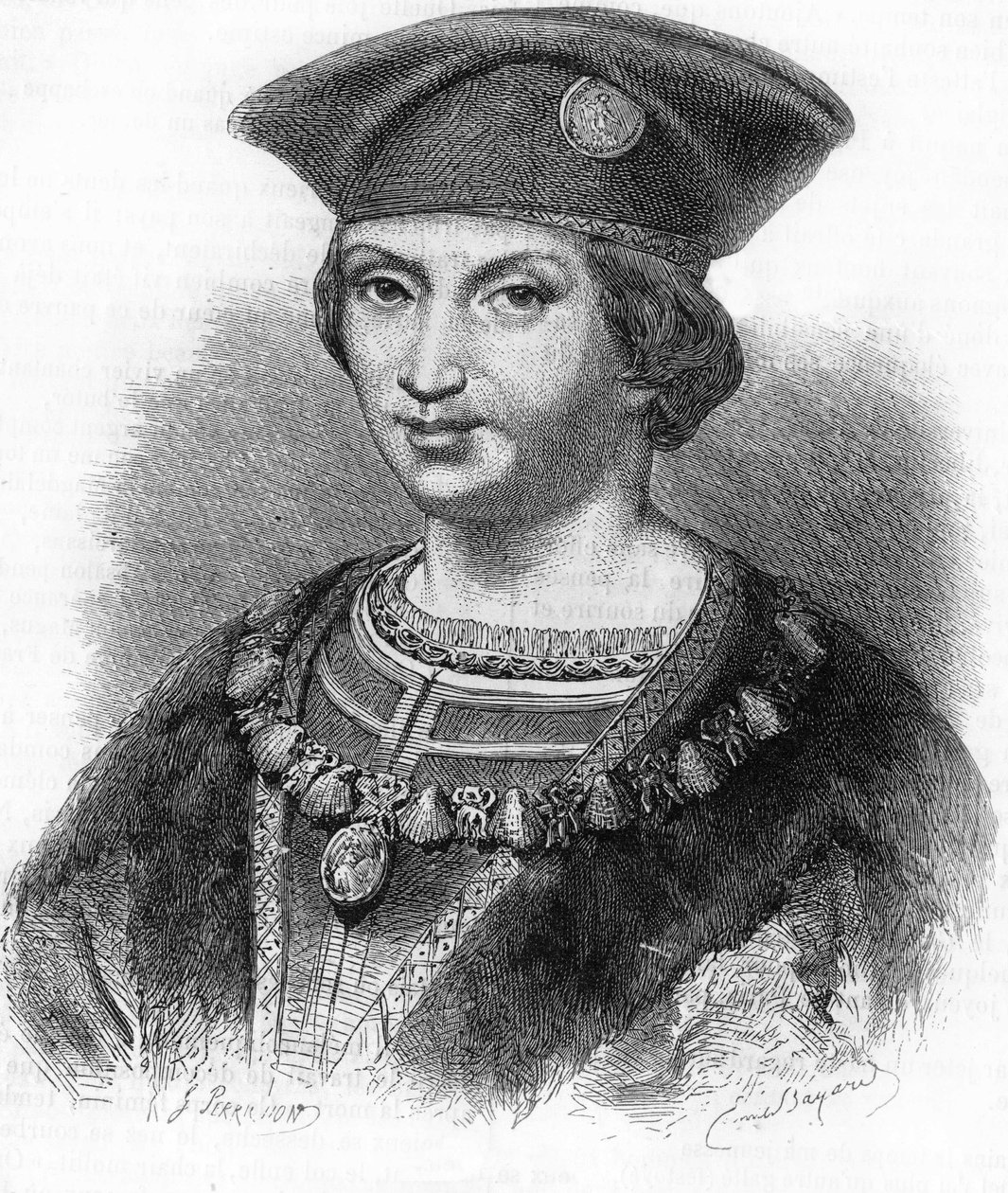 Retrato de Carlos VIII Rei de França (1470-1498). de Unknown artist