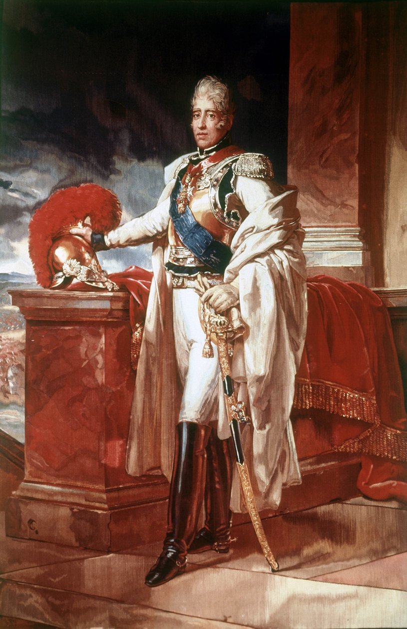 Retrato de Carlos X (1757 - 1836), Rei de França de 1824 a 1830. Pintura. Museu de Capodimonte, Nápoles. de Unknown artist