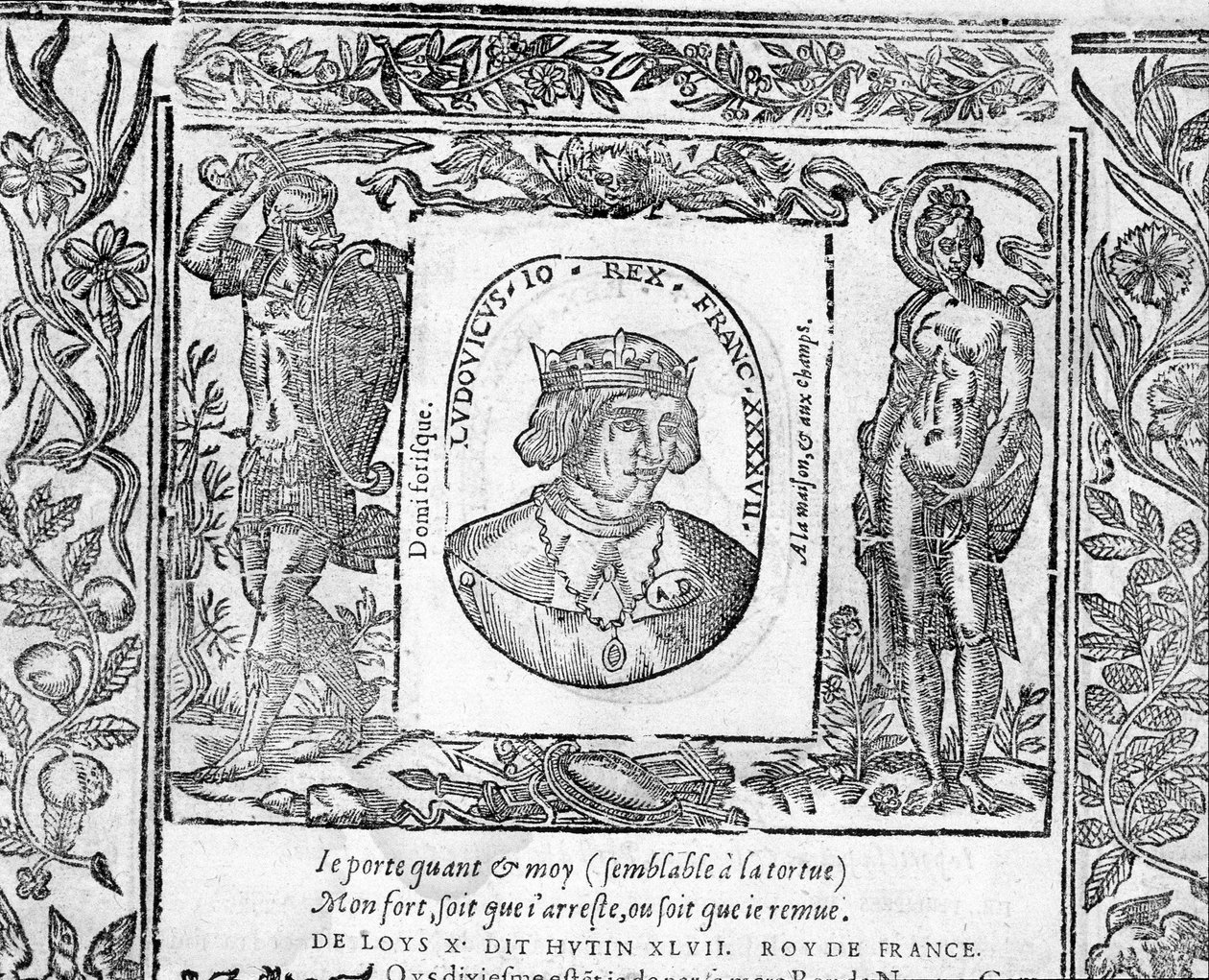 Retrato de Charles X Le Hutin, Rei de França de 1314 a 1316. de Unknown artist