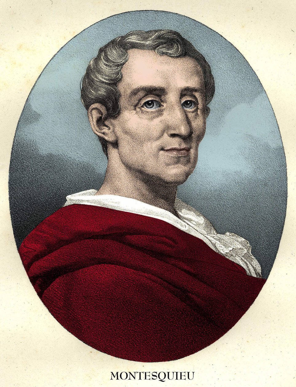 Retrato de Charles de Secondat, Barão De La Brède e Montesquieu (1689 - 1755) de Unknown artist
