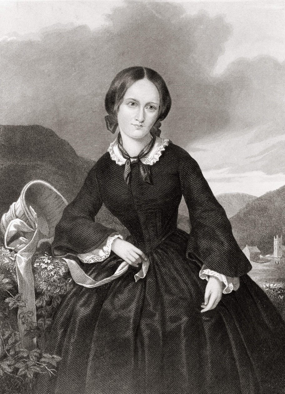 Retrato de Charlotte Bronte (1816 - 1855), poetisa e romancista. de Unknown artist