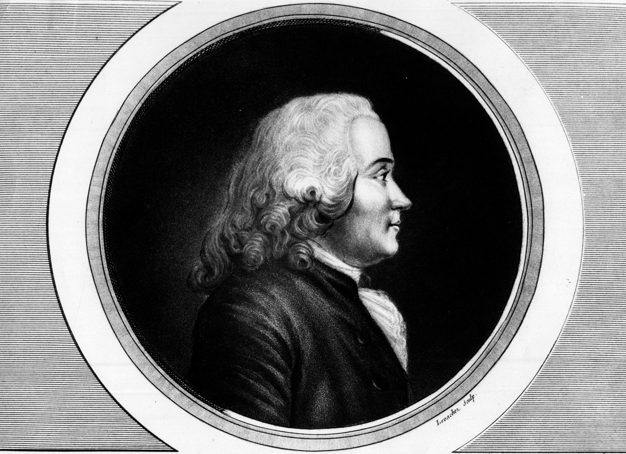 Retrato de Chretien Guillaume de Malesherbes (1721-1794). Gravura em "Coleção completa de pinturas históricas da revolução francesa, em três volumes". 1804. de Unknown artist