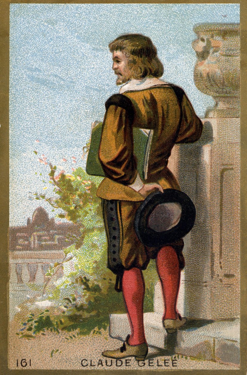 Retrato de Claude Gellée dit Le Lorrain (1600 - 1682). Cromolitografia do final do século XIX. de Unknown artist