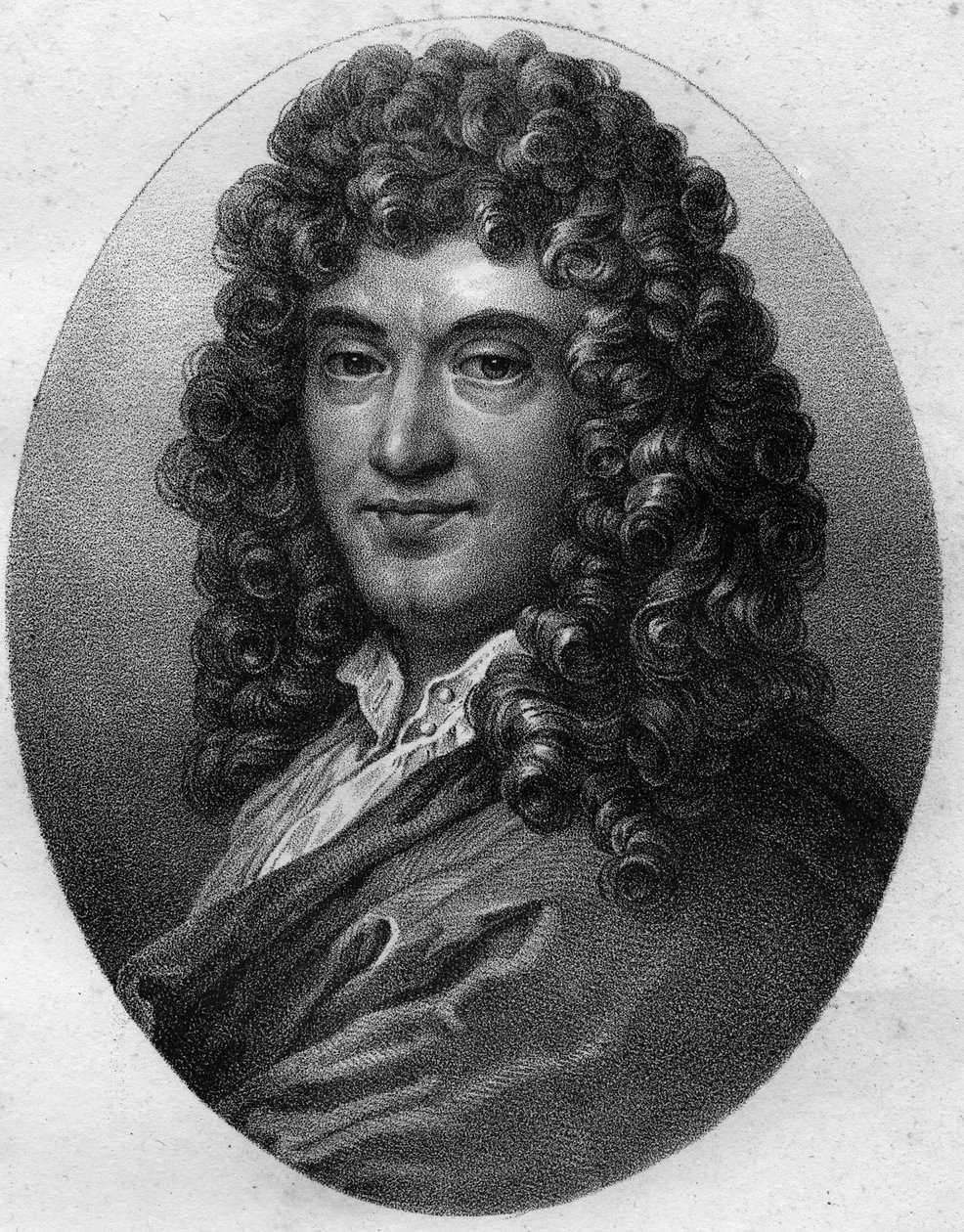 Retrato de Claude Perrault (1613-1688), arquiteto, médico e anatomista francês de Unknown artist